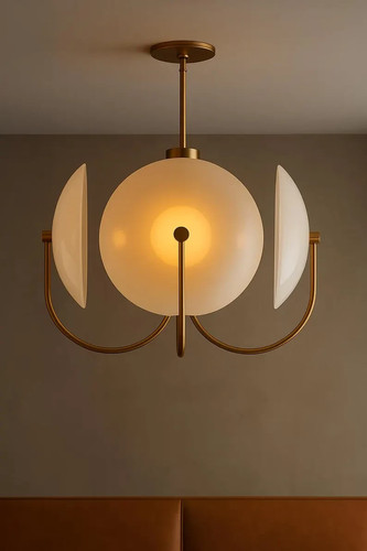 Lustre spoutnik laiton du - lustre, en