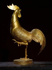 16" cuivre doré stand