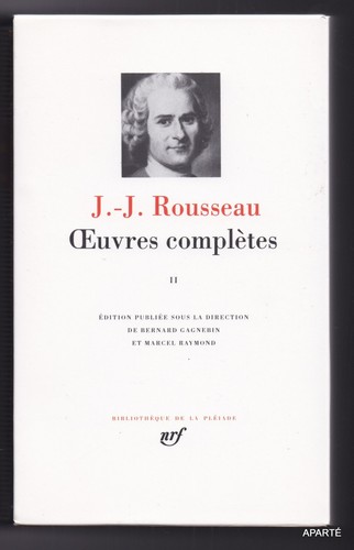 Rousseau oeuvres complètes - complètes, la