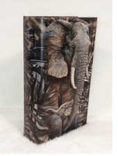 Boite faux livre en bois