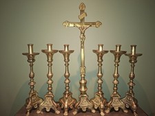 GARNITURE D'AUTEL CROIX+SIX