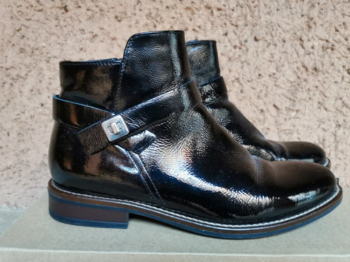 Bottines cuir vernis femme - , –