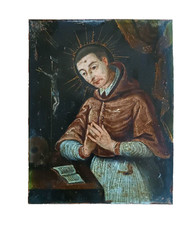 Peinture ancienne sur cuivre -