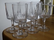 BACCARAT 6 ANCIENS VERRES VIN