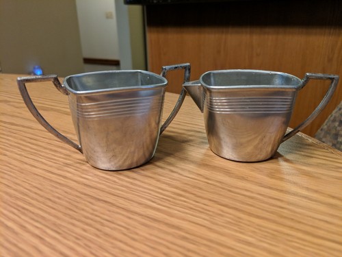 Vintage art deco style - , pewter