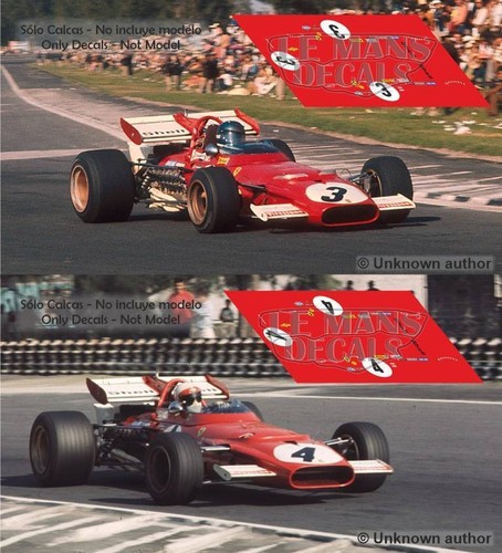 Décal ferrari 312 gp - b,