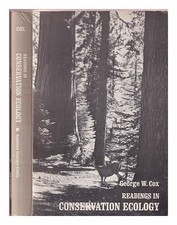 Cox, George W.Inscriptions En Conservation Ecology 1969 Première Édition Poche