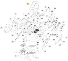 Siège De Tondeuse À Gazon Original OLEOMAC 68130017R