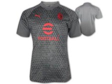 AC Milan Entraînement Jersey Gris Puma Chemise Acm Maillot de Football Gr. M-XXL