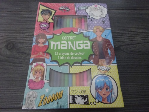 Coffret manga crayons - manga, "12