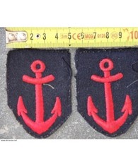 PAIRE DE PATTES DE COL MARINE