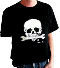 Tee Shirt SKULL / TETE DE MORT - T-SHIRT (Denis Sire) - M