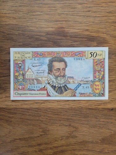 France billet ancien 50 - france, de