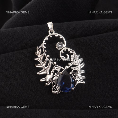 Pendentif argent sterling - en,