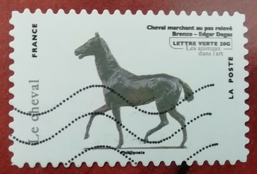 Timbre france cheval - cheval, marchant