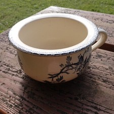 Pot De Chambre - Porcelaine opaque de Gien - Terre de fer - Aubépine