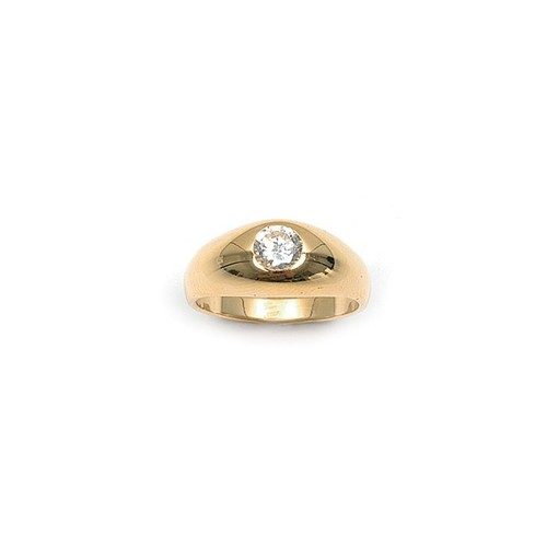 Bague alliance jonc zirconium - alliance,