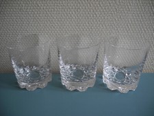 3 verres whisky cristal Vannes