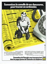 publlicité Advertising 028  1979   les pages Jaunes de l'annuaire téléphone