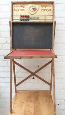 TABLEAU NOIR ANCIEN   TABLE      CHEVALET ÉDUCATIF EN BOIS   ÉCOLE ANNÉES 60