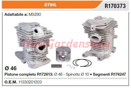 Cylindre piston segments stihl - cylindre,