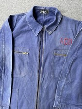 ANCIEN COMBINAISON SALOPETTE BLEU TRAVAIL DÉLAVÉ PAYSAN ACM LE MINEUR TAILLE M