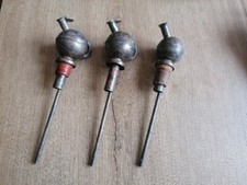 Lot 3 ancien Bouchon doseur avec bec verseur Vintage en métal argenté 