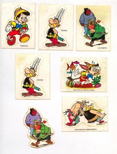 Lot anciens autocollants - anciens,