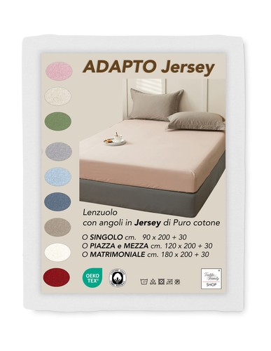 Draps housses jersey adapto - draps-housses, en