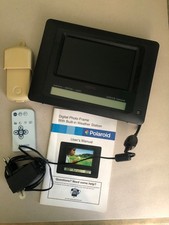 CADRE PHOTO NUMERIQUE POLAROID MODELE XSU-0770B TAILLE 7 POUCES STATION MÉTÉO