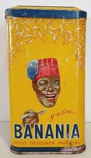 (11) Ancienne boite en tôle métallique lithographiée BANANIA. Pâtes