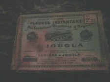 Pour photographe.Vielle boite de plaques instantannées au gélatino bromure d'arg