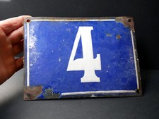 Très ancienne plaque en tôle