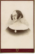 Darnay, Melun, Portrait de femme Vintage Carte cabinet  Tirage albuminé  11x