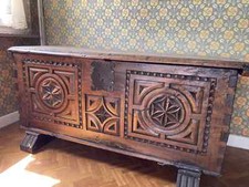 Coffre en chêne massif