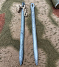 WEHRMACHT WW2  - Piquets de tente Zeltbahn - l'une est daté de 1937  - Tent peg