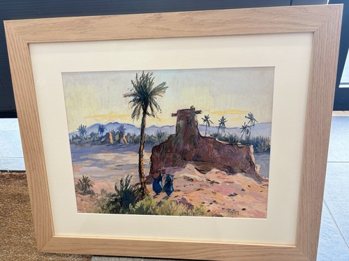 Gouache sur papier - , signé