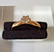 MAGNIFIQUE BAGUE OR 18 CARATS - Solitaire 1,6 g