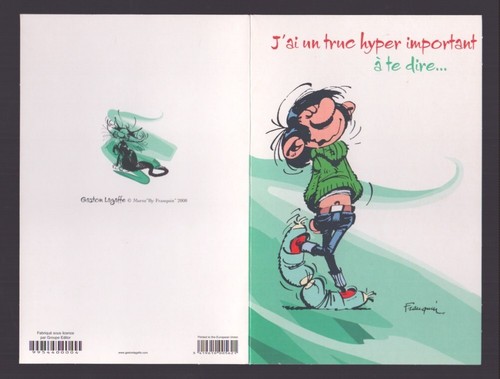 Franquin carte gaston - franquin,