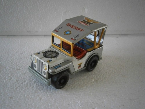 Jouet ancien jeep tole - jeep,