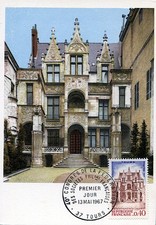 Carte Maximum - 40è Congrès de la Fédération des Sociétés Philatéliques - Tours