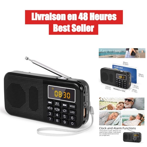Prunus 725 radio portable - j-725, fm