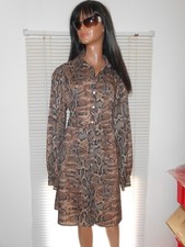 Tendance  Robe Chemise Imprimé Serpent   Originale  T L 40 42