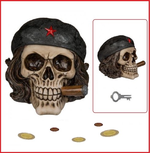 Tête mort tirelire style - tête,