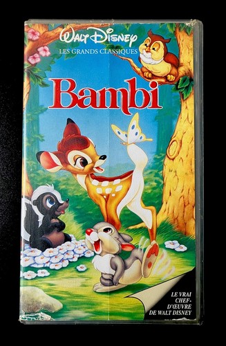 Vhs bambi le vrai - vhs,