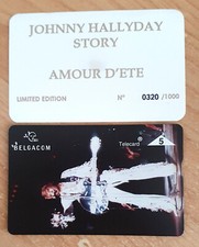 Télécarte Privée 320/1000ex Belgacom 5U Johnny Hallyday Story excellent état