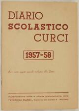 Agenda Scolaire Curci 1957 58