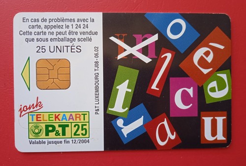 Télécarte luxembourg tj08 - télécarte, /
