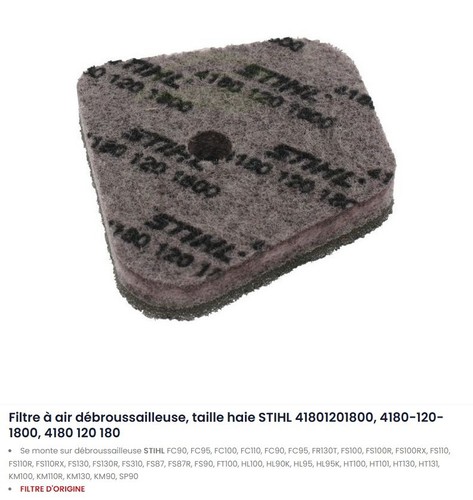 Filtre air origine - a,