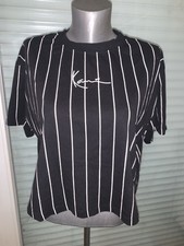 Crop Top Karl Kani Oversize Rayures Verticales Vintage Streetwear Taille L
